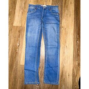 Levi's 511 Slim Fit Light Wash Blue Stretch Denim Jeans size 16 (28x28). SKU-25